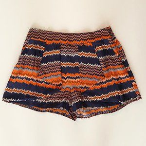 PARKER print silk shorts